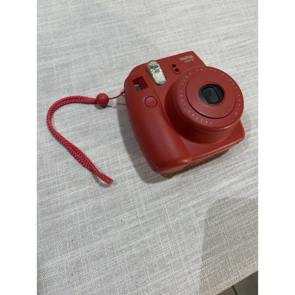 Fujifilm Instax Mini 8 Raspberry Instant Film Camera Tested Working Camera Only